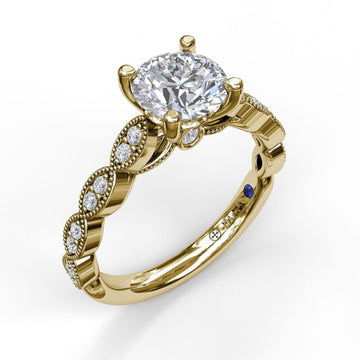Vintage Marquise Shaped Engagement Ring